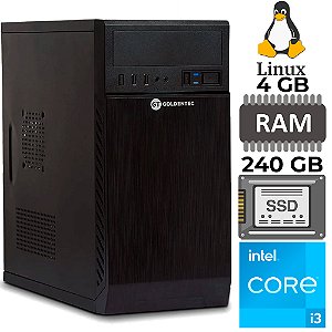 Computador Intel® Core™ I3 2120, Memória RAM 4GB, SSD 240GB, Linux