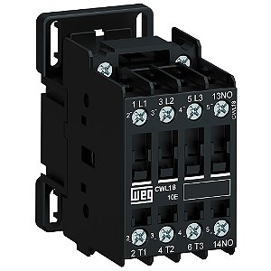 Contator Tripolar 18A, 380V, CWL18-10-30D33 - WEG