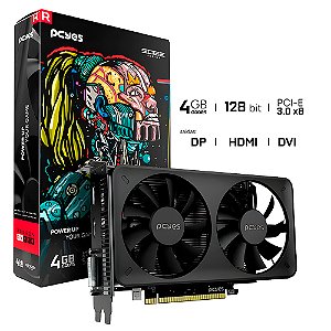 Placa de Vídeo RX 550 AMD PCYes Dual Fan Projeto Edge, 4GB GDDR5, 128 BITS - PVEX5504GBDF