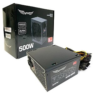 Fonte Gamer ATX Tronos TRS/5330-B, 500W, Real, Bivolt - Preto
