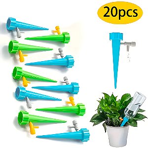 Kit Para Irrigação Com 20 Peças de Gotejadores, Válvula Acoplável