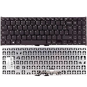 Teclado Notebook Samsung NP550XCJ/XED, Book E30, NP550XCJ-KT1BR, NP550XCJ-KO1BR, Com "Ç", Teclado Numérico, Preto