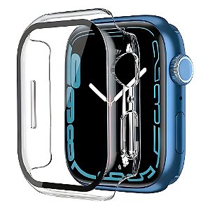 Película Case Protetora Para Apple Watch, 45mm, Resistente a Arranhões, Transparente
