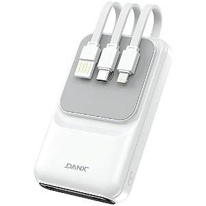 Carregador Portatíl, Power Bank, 10000mAh, Carregamento Turbo 22.5W, Carga Por Indução, DB41, DANX