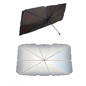 Cobertura Guarda Sol de Carro, Para-Brisa, Dobrável, Proteção UV, Preto