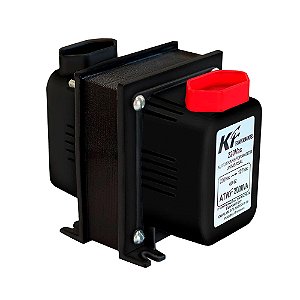 Autotransformador KF Tripolar 2000VA, Slim, Bivolt 110/220V, KF-SLIM-TRF0896, Preto