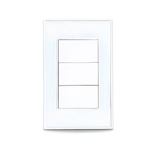 Interruptor Inteligente Zemismart, Zigbeee, Com 3 Botões, Compatível Com Alexa, Google Home, Branco