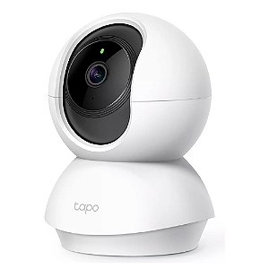 Câmera de Segurança TP-LINK Interna, Tapo TC70, Wi-Fi, 1080P FHD, Visão 360°, Visão Noturna - Branco