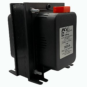 Autotransformador  KF, Bivolt 110/220V, 3.000VA, Slim, Preto - TRF0897
