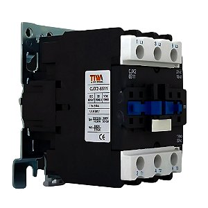 Contator Tripolar, 65A, 220V, LC1D-6511, 1 Polo Auxiliar, CJX2, Telemecanique - Tiwa