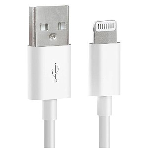 Cabo De Dados e Carregamento Turbo Para iPhone, USB Para Lightning Compatível, 1 Metro, 6A, CB100-2, Branco - A'Gold