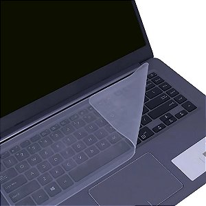 Protetor de Teclado em Silicone Transparente Para Notebook 13" e 14", Antipoeira e Lavável – BringIT