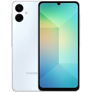 Smartphone Samsung Galaxy A06 128GB - Branco, 4G, RAM 4GB, Câmera 50MP + Selfie 8MP, Tela 6,7"