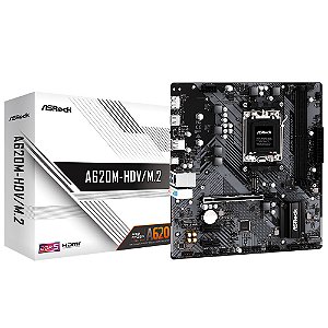 Placa Mae AsRock A620M-HDV/M.2, DDR5, Socket AM5, M-ATX, Chipset AMD A620, A620M-HDV-M2