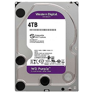 HD 4TB WD Roxo - SATA 6 Gb/s, cache de 256 MB, 3,5" - WD43PURZ Western Digital Disco Rígido Interno de Vigilância