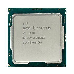 Processador Intel Core i5-9400 cache de 9 M, 2.90GHz Base até 4,10 GHz (OEM) S/Cooler
