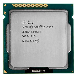 Processador Intel Core i5-3330, 3.00 GHz (Turbo até 3.20 GHz), 4 Núcleos, 6 MB Cache, TDP 77W,  LGA1155, 3ª Geração, OEM