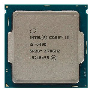 Processador Intel Core i5-6400, 2.70 GHz (Turbo até 3.30 GHz), 4 Núcleos, 6 MB Cache, TDP 65W, LGA1151, 6ª Geração, OEM