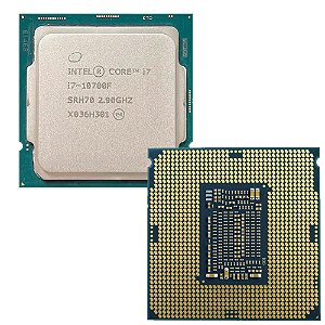 Processador Intel Core i7-10700F, 2.90GHz (Turbo até 4.80GHz), 8 Núcleos, 16MB Cache, LGA 1200, 10ª Geração, OEM S/Caixa