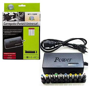 Carregador Portátil Universal Dk-34 8 Conectores Separados 12-24V 100Watt