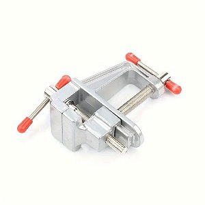 Mini Torno Morsa de Bancada Multifuncional Mini em Liga de Alumínio para Joias e Eletrônicos