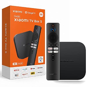 Xiaomi TV Box S 2ª Geração, 4K Ultra HD, HDR10+ Dolby Vision, Quad-Core 2GB RAM 8GB ROM, Bluetooth 5.2, HDMI 2.1, Preto