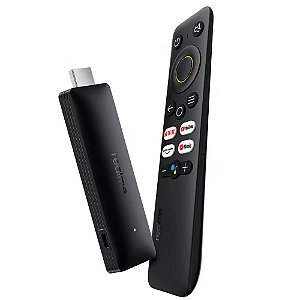 Smart TV Stick Realme 4K RMV2105, Google TV, HDMI 2.1, HDR10+, WiFi/Bluetooth Preto