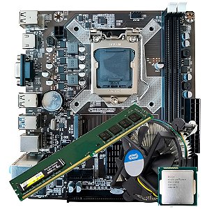 Kit Upgrade Placa Mãe 1150 H81, Processador Core i5-4570, Cooler, Memória RAM 8GB DDR4