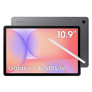 Tablet Samsung Galaxy Tab S10 Lite 10.9", 128GB, 6GB RAM, Exynos 1380, Android, com Caneta S Pen Capa Cinza SM-X400