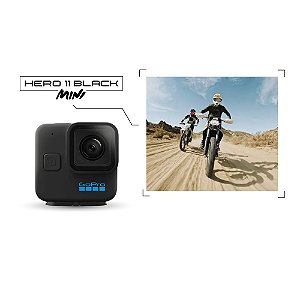 Câmera de Ação GoPro HERO11 Black Mini Compacta à Prova d'Água 10m, Vídeo 5.3K60 Ultra HD, Estabilização HyperSmooth 5.0