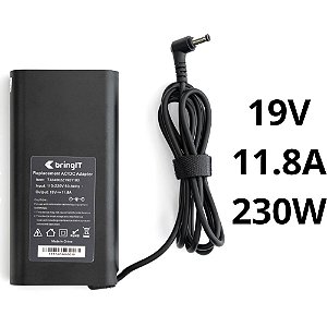 Fonte de Notebook Compatível Acer Nitro AN517-51-51N1, 19V 11.8A 230W, Conector 5.5x1.7mm, BringIT