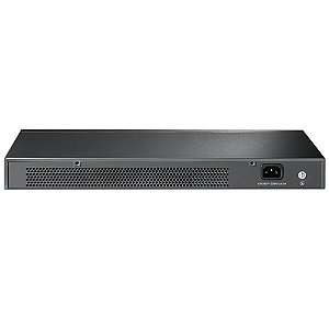 Switch TP-Link TL-SG1024 Gigabit (10/100/1000 Mbps) 24 Portas RJ45, Rack Aço, 48Gbps, Fanless, V14.0, Preto