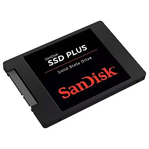 SSD SanDisk Plus 2TB SATA III 6Gb/s 2.5" Leitura 545MB/s Gravação 450MB/s TLC NAND SDSSDA-2T00 OEM