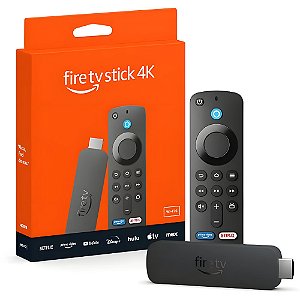 Fire TV Stick 4K Amazon 2ª Geração Wi-Fi 6, Dolby Vision Atmos, HDR10+, 1.7GHz Quad-Core, 8GB, Alexa, Controle por Voz
