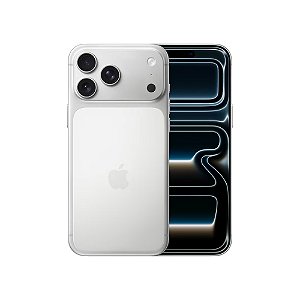 iPhone 17 Pro Max Apple 256GB Prateado, Chip A19 Pro, Tela 6.9" Super Retina XDR, Câmera 48MP, USB-C, 5G, MFYM4BE/A