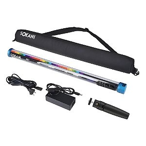 Bastão de LED RGB Sokani X25, 25W Bi-Color, 2500-9000K CRI95+, TLCI97, Controle APP, Portátil, Bateria Integrada