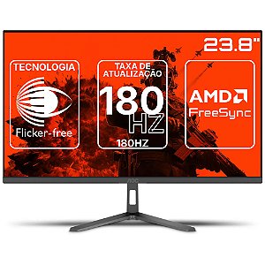 Monitor Gamer AOC 24G30E 23.8", IPS, Full HD, 180Hz, 1ms, MPRT, HDR, FreeSync, HDMI, DP, Low Blue Light e Flicker-Free
