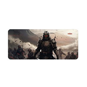 Mouse Pad Gamer 30x70cm, Neoprene Legítimo, Base Antiderrapante, Reliza - Estampa Legião de Guerreiros