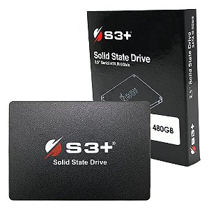 SSD S3 Plus 480GB 2,5" SATA III 6Gb/s S3SSDC480 Leitura 550MB/s Gravação 500MB/s