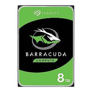 HD Interno Seagate BarraCuda 8TB 3.5" SATA III 6Gb/s 5400RPM 256MB Cache HDD Desktop ST8000DM004