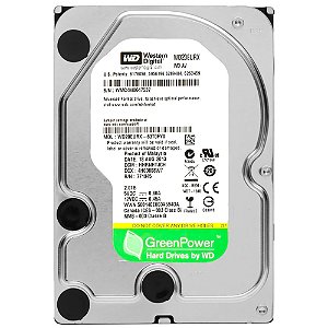 HD Interno Western Digital WD20EURX 2TB AV-GP, 3,5”, SATA III 6Gb/s, 64MB Cache, IntelliPower, 5400/7200 RPM