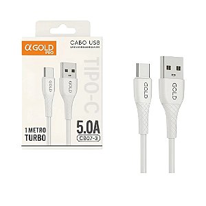 Cabo Usb Super Carga A'gold Pro 5.0a Cb07-3