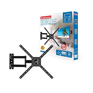 Suporte Para TV TRI-ARTICULADO de 10 A 60 Polegadas, BRA4.0 Brasforma