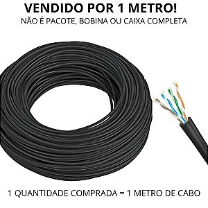 Metro De Rede Cat5e Deko 4 Pares 24wag Preto