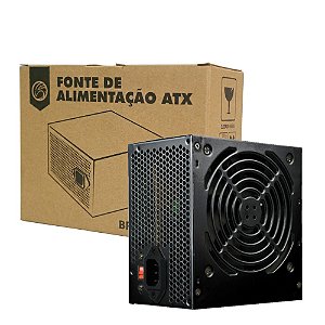 Fonte de Alimentação ATX 500W BRAZILPC BPC/5350B-M12 12X12CM 24 Pinos C/Cabo
