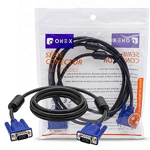 Cabo Vga Para Monitor 1.5 Mt Macho x Macho, Onex, 1201