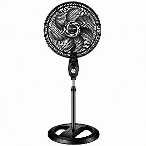 Ventilador de Coluna 40cm Mondial Turbo NVT-40C-8P-B Com 8 pás, 3 Velocidades, 140W, 220V - Preto/Prata