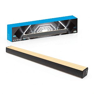 Caixa de Som Soundbar Kp-6035bh Knup 60w Rms Bluetooth 5.0 Entrada Óptica Rca Com Cabo P2 X P2, Cotrole Remoto e Fonte