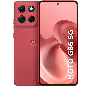 Smartphone Motorola 6.7'' Moto G86 5G 256GB 24GB 8GB RAM+16GB Ram Boost 50MP Sony  OIS Moto AI, videos em 4K - Vermelho