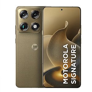 Smartphone Motorola Signature 6.8” 5G Verde Oliva  512GB, 12GB RAM, 3 Câmeras 50MP Sony Lytia